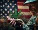 A high-resolution image symbolizing the historic passage of the FY24 MilCon-VA Appropriations Act, featuring a military veteran contemplating a cannabis leaf, representing newfound access to medical cannabis recommendations by VA doctors.